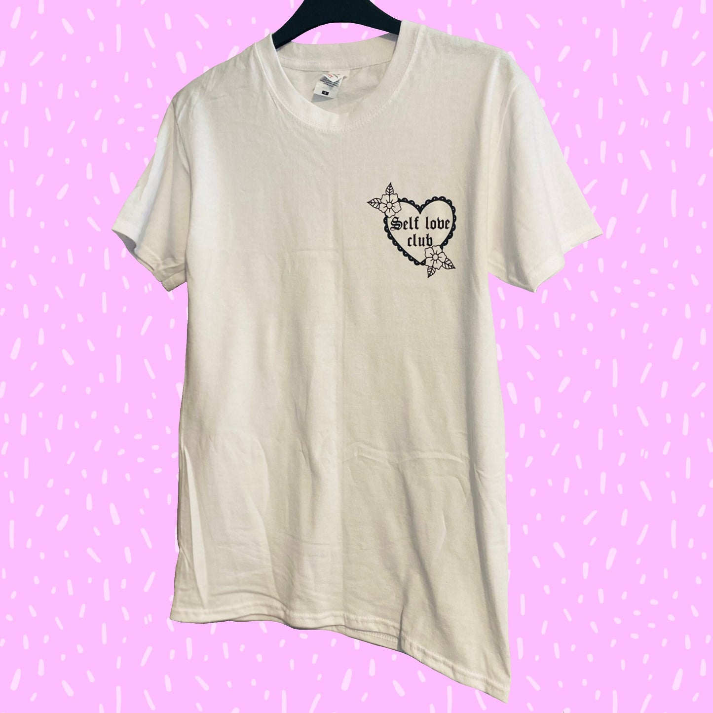 Self love club // T-shirt // white