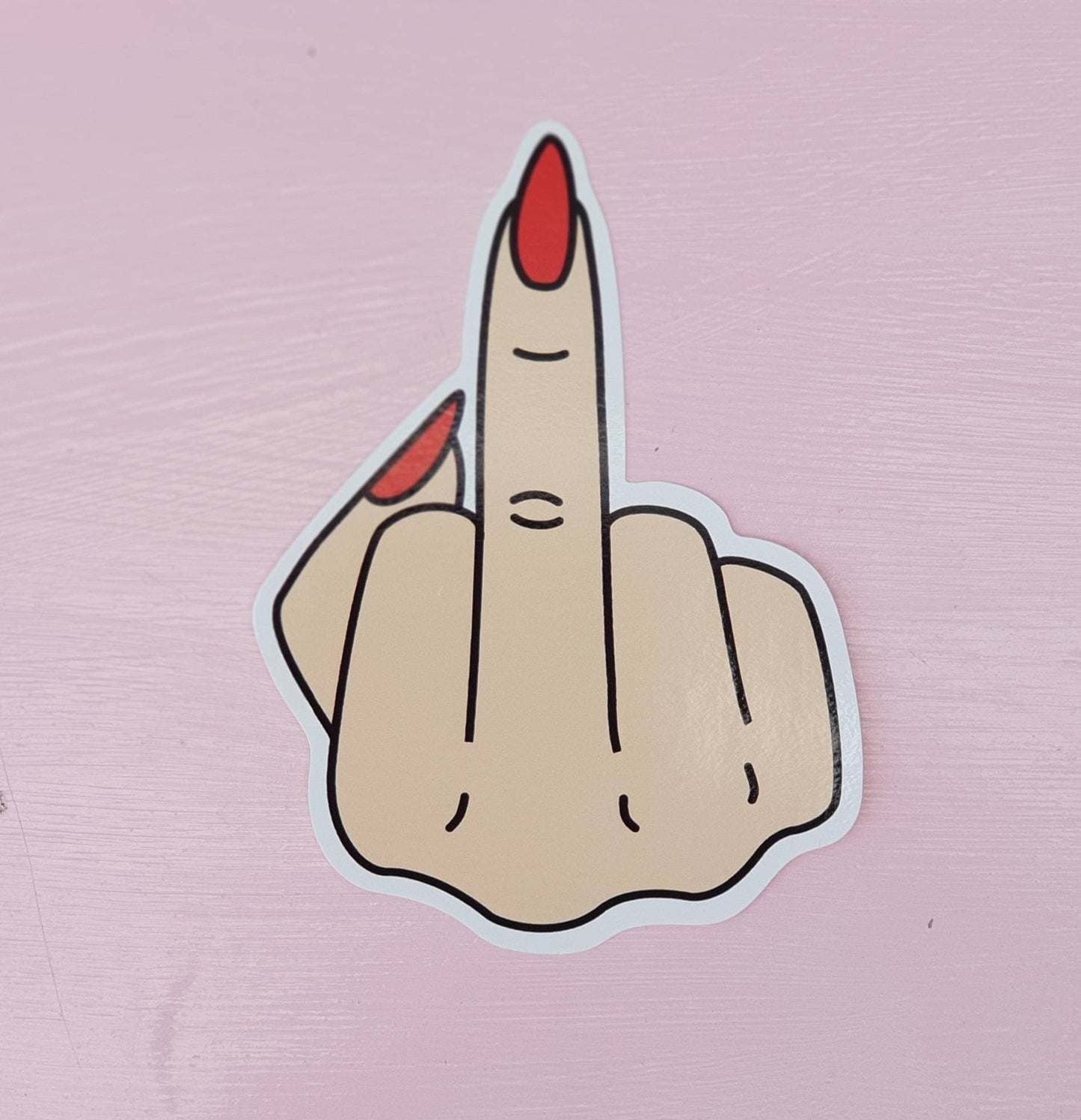 Middle finger // fuck you // vinyl sticker