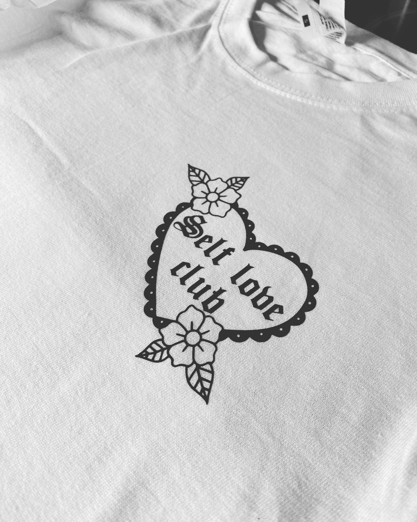 Self love club // T-shirt // white