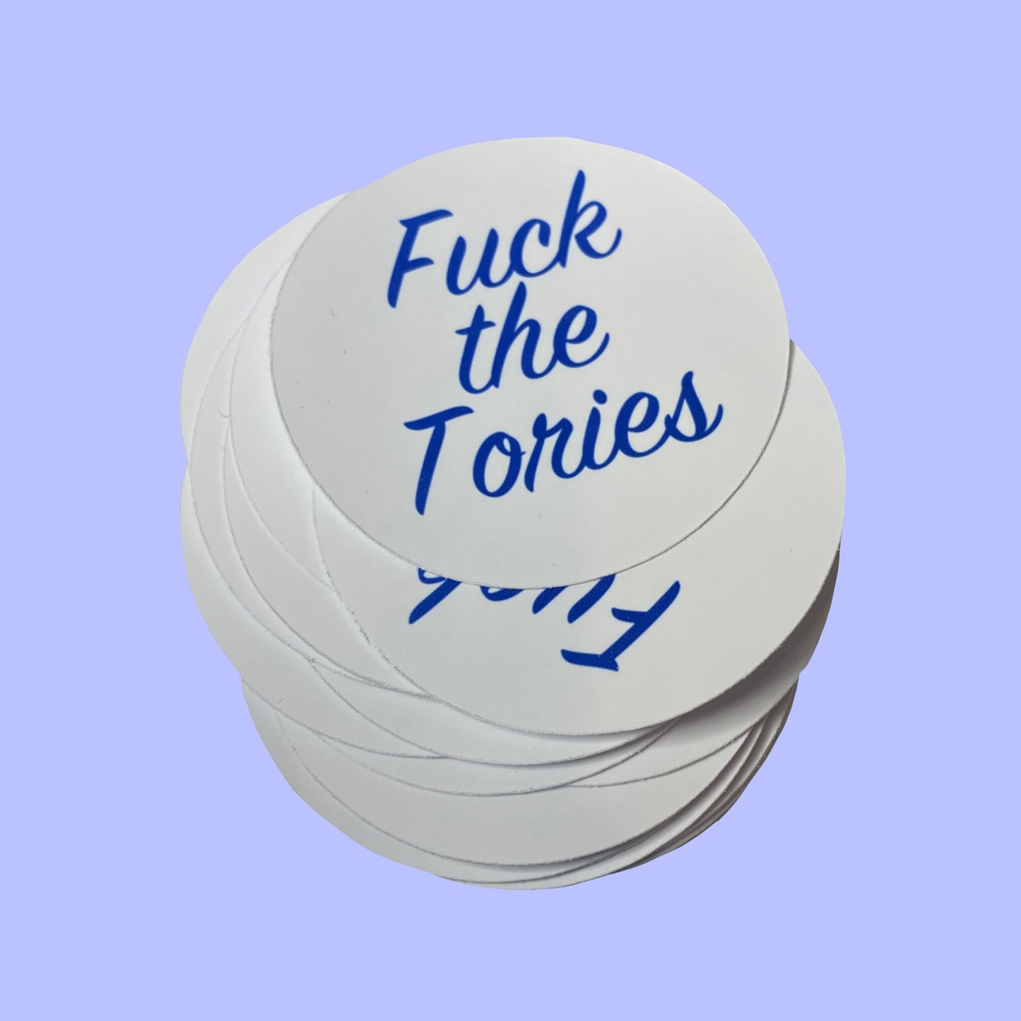 F the Tories // Matte vinyl sticker