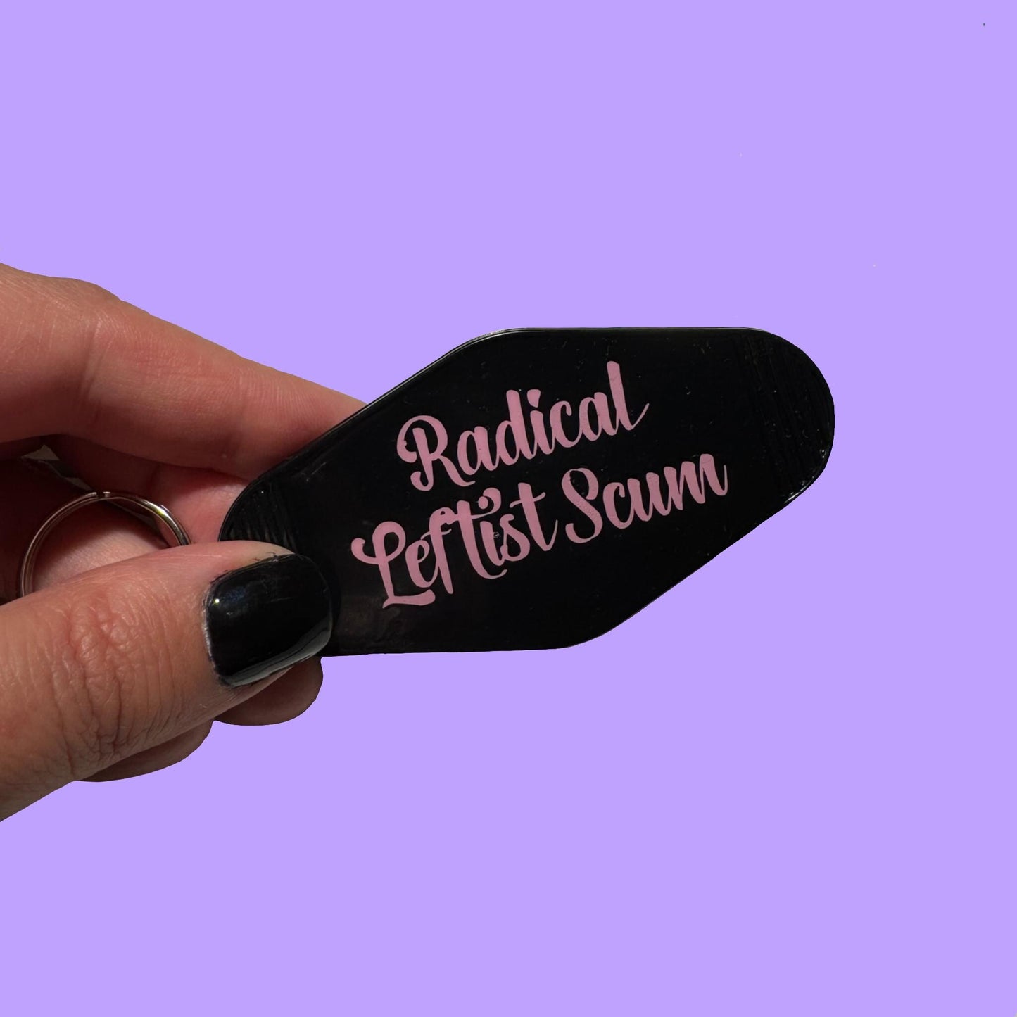 Radical Leftist Scum // Motel Keyring